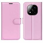 For Xiaomi Redmi Note 14 Pro+ Litchi Texture Horizontal Flip Leather Phone Case with Holder(Pink)