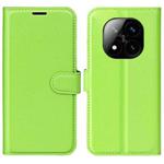 For Xiaomi Redmi Note 14 Pro+ Litchi Texture Horizontal Flip Leather Phone Case with Holder(Green)