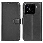 For Xiaomi 15 Litchi Texture Horizontal Flip Leather Phone Case with Holder(Black)