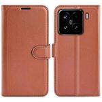 For Xiaomi 15 Litchi Texture Horizontal Flip Leather Phone Case with Holder(Brown)