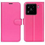 For Xiaomi 15 Pro Litchi Texture Horizontal Flip Leather Phone Case with Holder(Rose Red)