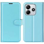 For Redmi Note 14 4G 164.84mm Litchi Texture Horizontal Flip Leather Phone Case with Holder(Blue)