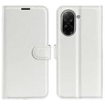 For Redmi A5 4G 173.3mm Litchi Texture Horizontal Flip Leather Phone Case with Holder(White)