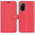 For Redmi A5 4G 173.3mm Litchi Texture Horizontal Flip Leather Phone Case with Holder(Red)