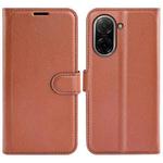 For Redmi A5 4G 173.3mm Litchi Texture Horizontal Flip Leather Phone Case with Holder(Brown)