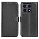 For Xiaomi 15T Litchi Texture Horizontal Flip Leather Phone Case with Holder(Black)