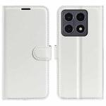 For Xiaomi 15T Litchi Texture Horizontal Flip Leather Phone Case with Holder(White)