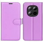 For Redmi Note 15 Pro+ Global 163.3mm Litchi Texture Horizontal Flip Leather Phone Case with Holder(Purple)
