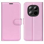 For Redmi Note 15 Pro+ Global 163.3mm Litchi Texture Horizontal Flip Leather Phone Case with Holder(Pink)