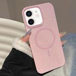 For iPhone 11 Glitter MagSafe Thin Circle TPU Phone Case(Pink)