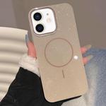 For iPhone 11 Glitter MagSafe Thin Circle TPU Phone Case(Orange)