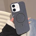 For iPhone 11 Glitter MagSafe Thin Circle TPU Phone Case(Black)