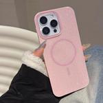 For iPhone 13 Pro Max Glitter MagSafe Thin Circle TPU Phone Case(Pink)