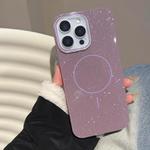 For iPhone 15 Pro Max Glitter MagSafe Thin Circle TPU Phone Case(Purple)