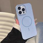 For iPhone 15 Pro Max Glitter MagSafe Thin Circle TPU Phone Case(Blue)