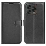 For ZTE Blade V70 Vita Litchi Texture Horizontal Flip Leather Phone Case with Holder(Black)