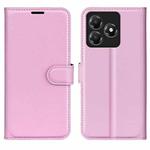 For ZTE Blade A36 Litchi Texture Horizontal Flip Leather Phone Case with Holder(Pink)