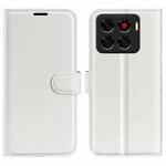 For ZTE Blade A56 Litchi Texture Horizontal Flip Leather Phone Case with Holder(White)