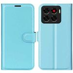 For ZTE Blade A56 Litchi Texture Horizontal Flip Leather Phone Case with Holder(Blue)