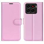 For ZTE Blade A56 Litchi Texture Horizontal Flip Leather Phone Case with Holder(Pink)