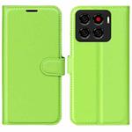 For ZTE Blade A56 Litchi Texture Horizontal Flip Leather Phone Case with Holder(Green)