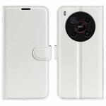 For ZTE Blade V70 Max Litchi Texture Horizontal Flip Leather Phone Case with Holder(White)