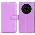 For ZTE Blade V70 Max Litchi Texture Horizontal Flip Leather Phone Case with Holder(Purple)