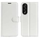 For OnePlus Nord 5 / Ace 5 Ultra Litchi Texture Horizontal Flip Leather Phone Case with Holder(White)