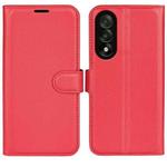 For OnePlus Nord 5 / Ace 5 Ultra Litchi Texture Horizontal Flip Leather Phone Case with Holder(Red)