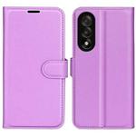 For OnePlus Nord 5 / Ace 5 Ultra Litchi Texture Horizontal Flip Leather Phone Case with Holder(Purple)