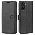 For OnePlus Nord CE5 / Ace 5 Racing Litchi Texture Horizontal Flip Leather Phone Case with Holder(Black)