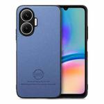 For Redmi Turbo 4 Pro Twill Fabric Leather Skin Back Phone Case(Blue)