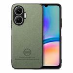 For Redmi Turbo 4 Pro Twill Fabric Leather Skin Back Phone Case(Green)