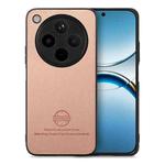For OPPO Find X8 Pro Twill Fabric Leather Skin Back Phone Case(Pink)