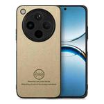 For OPPO Find X8 Pro Twill Fabric Leather Skin Back Phone Case(Khaki)
