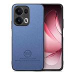 For OPPO Reno13  Global Twill Fabric Leather Skin Back Phone Case(Blue)