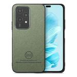 For Honor 200 Lite Global Twill Fabric Leather Skin Back Phone Case(Green)
