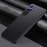 For Samsung Galaxy S25 5G Plain-leather All-inclusive Shockproof Phone Case(Black)
