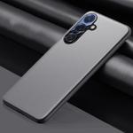For Samsung Galaxy S25 5G Plain-leather All-inclusive Shockproof Phone Case(Grey)