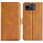 For Asus Zenfone 12 Ultra Dual-side Magnetic Buckle Horizontal Flip Leather Phone Case(Yellow)