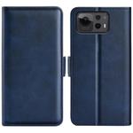 For Asus Zenfone 12 Ultra Dual-side Magnetic Buckle Horizontal Flip Leather Phone Case(Dark Blue)