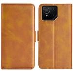 For Asus ROG Phone 9 / 9 Pro Dual-side Magnetic Buckle Horizontal Flip Leather Phone Case(Yellow)
