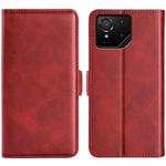 For Asus ROG Phone 9 / 9 Pro Dual-side Magnetic Buckle Horizontal Flip Leather Phone Case(Red)