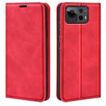 For Asus Zenfone 12 Ultra Retro-skin Magnetic Suction Leather Phone Case(Red)