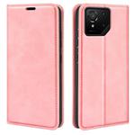 For Asus ROG Phone 9 / 9 Pro Retro-skin Magnetic Suction Leather Phone Case(Pink)