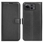 For Asus Zenfone 12 Ultra Litchi Texture Horizontal Flip Leather Phone Case with Holder(Black)