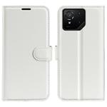 For Asus ROG Phone 9 / 9 Pro Litchi Texture Horizontal Flip Leather Phone Case with Holder(White)