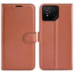 For Asus ROG Phone 9 / 9 Pro Litchi Texture Horizontal Flip Leather Phone Case with Holder(Brown)