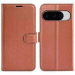 For Google Pixel 10 / 10 Pro Litchi Texture Horizontal Flip Leather Phone Case with Holder(Brown)