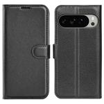 For Google Pixel 10 Pro XL Litchi Texture Horizontal Flip Leather Phone Case with Holder(Black)